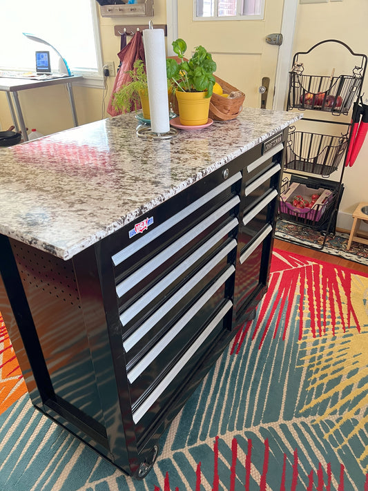From Garage to Gourmet: Transforming a Tool Chest into a Kitchen Island