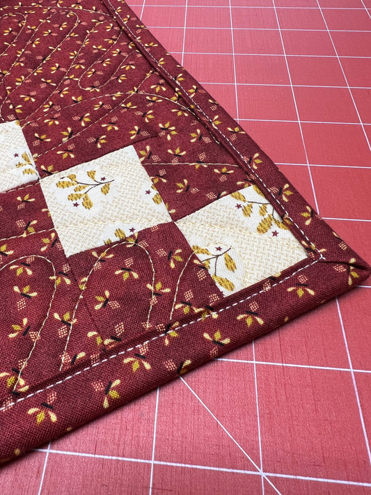 Quilt Binding at the Studio